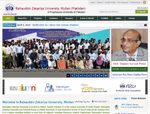 Tablet Screenshot of bzu.edu.pk